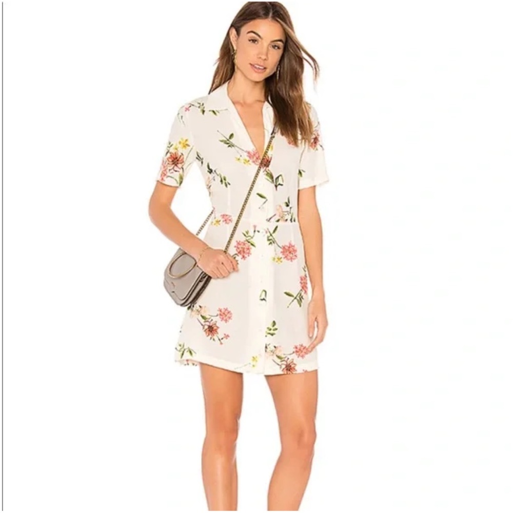 *EUC* CAPULET x REVOLVE Leilana Floral Button Down V-Neck Sun Dress